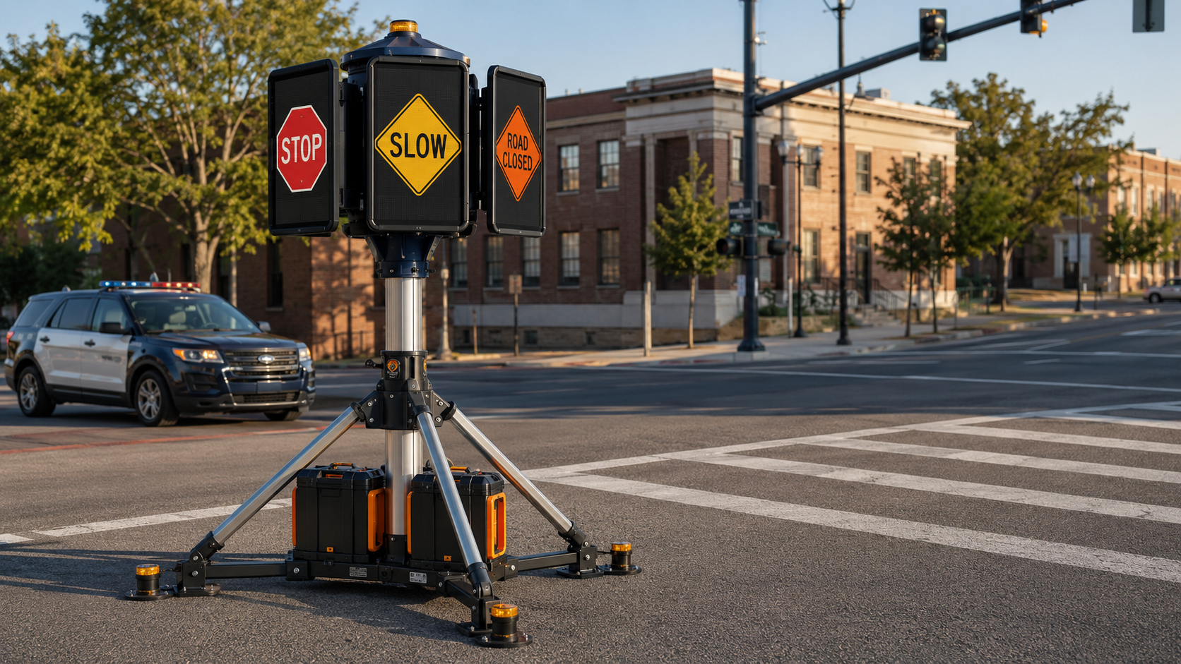 SignalShield Response 4 prototype concept at an urban intersection